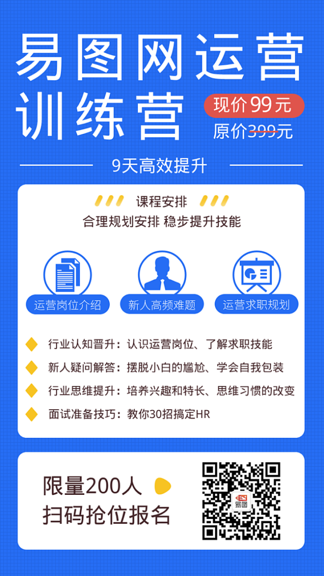 高效裂變，從一張藍(lán)色海報(bào)開始 易圖運(yùn)營課程設(shè)計(jì)工具詳解
