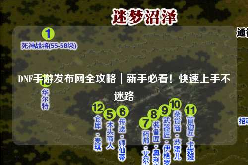 DNF手游發(fā)布網(wǎng)全攻略|新手必看!快速上手不迷路