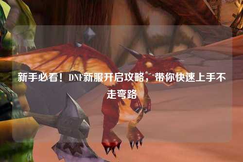 新手必看！DNF新服開啟攻略，帶你快速上手不走彎路