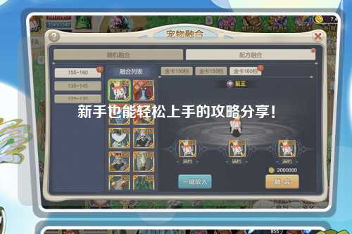 新手也能輕松上手的攻略分享！