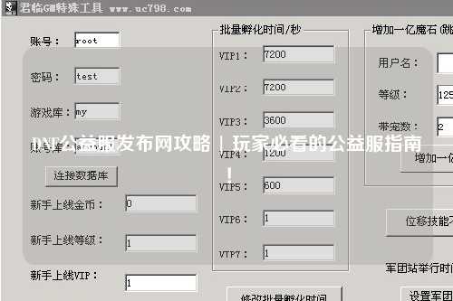 DNF公益服發布網攻略 | 玩家必看的公益服指南!