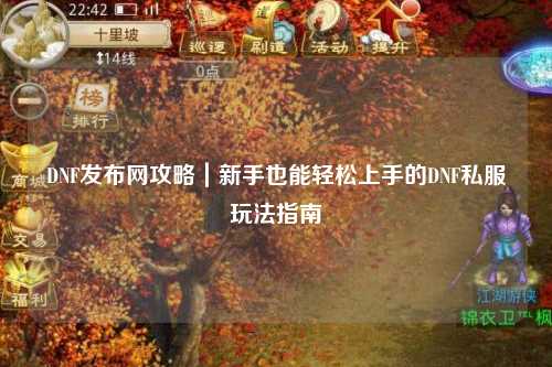 DNF發(fā)布網(wǎng)攻略|新手也能輕松上手的DNF私服玩法指南