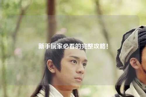 新手玩家必看的完整攻略！