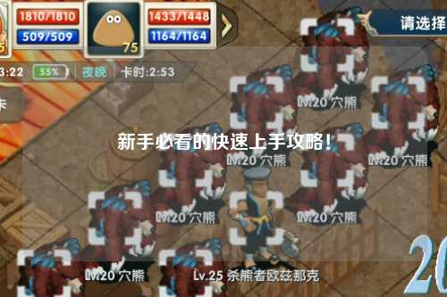 新手必看的快速上手攻略！