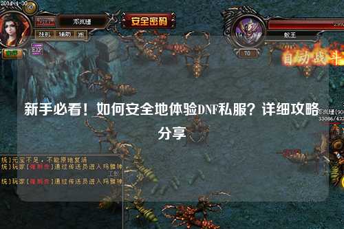 新手必看!如何安全地體驗DNF私服?詳細攻略分享