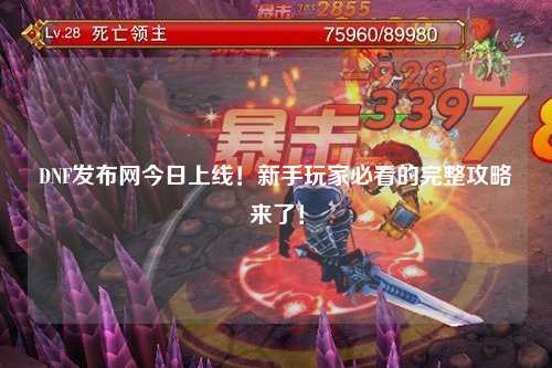 DNF發(fā)布網(wǎng)今日上線！新手玩家必看的完整攻略來(lái)了！