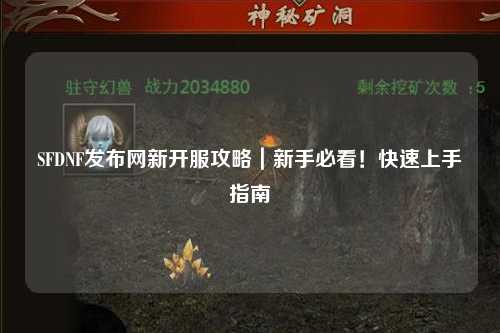 SFDNF發(fā)布網(wǎng)新開服攻略｜新手必看！快速上手指南