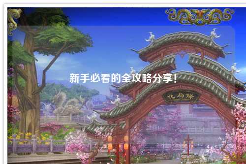 新手必看的全攻略分享!