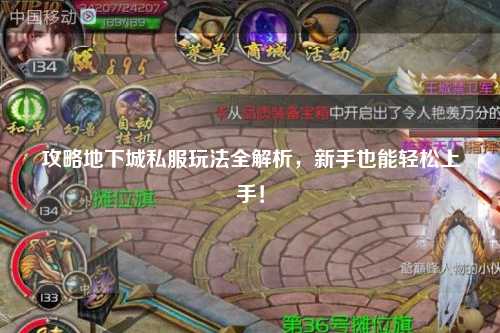 攻略地下城私服玩法全解析,新手也能輕松上手!