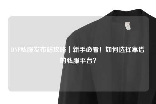 DNF私服發布站攻略|新手必看!如何選擇靠譜的私服平臺?