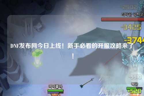DNF發布網今日上線！新手必看的開服攻略來了！