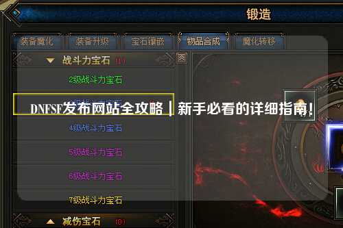 DNFSF發(fā)布網(wǎng)站全攻略｜新手必看的詳細(xì)指南！