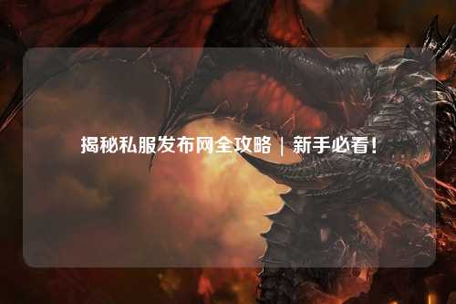 揭秘私服發布網全攻略 | 新手必看!