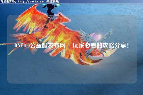 DNF100公益服發布網 | 玩家必看的攻略分享!