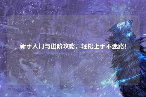 新手入門與進(jìn)階攻略,輕松上手不迷路!