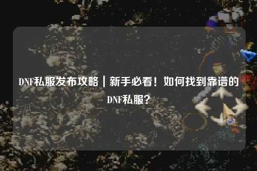 DNF私服發(fā)布攻略｜新手必看！如何找到靠譜的DNF私服？