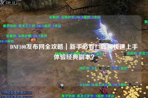 DNF100發(fā)布網(wǎng)全攻略|新手必看!如何快速上手體驗經(jīng)典副本?