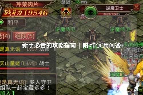 新手必看的攻略指南 | 附3個實用問答