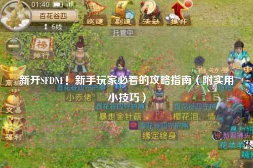新開SFDNF！新手玩家必看的攻略指南（附實(shí)用小技巧）
