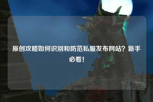 原創(chuàng)攻略如何識別和防范私服發(fā)布網(wǎng)站？新手必看！