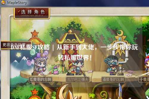 DNF私服SF攻略 | 從新手到大佬，一步步帶你玩轉(zhuǎn)私服世界！